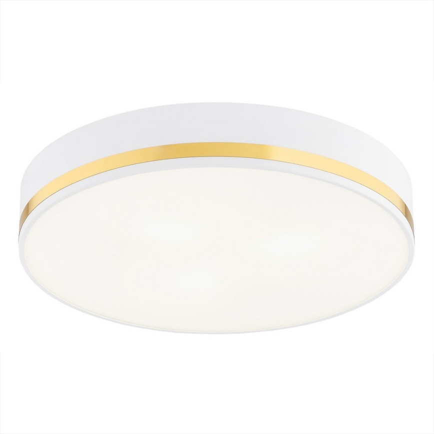 Argon 7034 - Kattovalaisin AMORE 2xE27/15W/230V halkaisija 25 cm valkoinen/kulta
