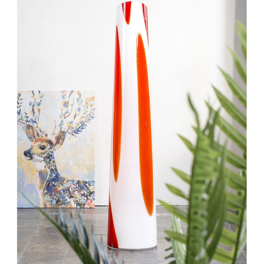 Argon 7042 - Lattiavalaisin POLONIA 2xE27/15W/230V valkoinen/punainen