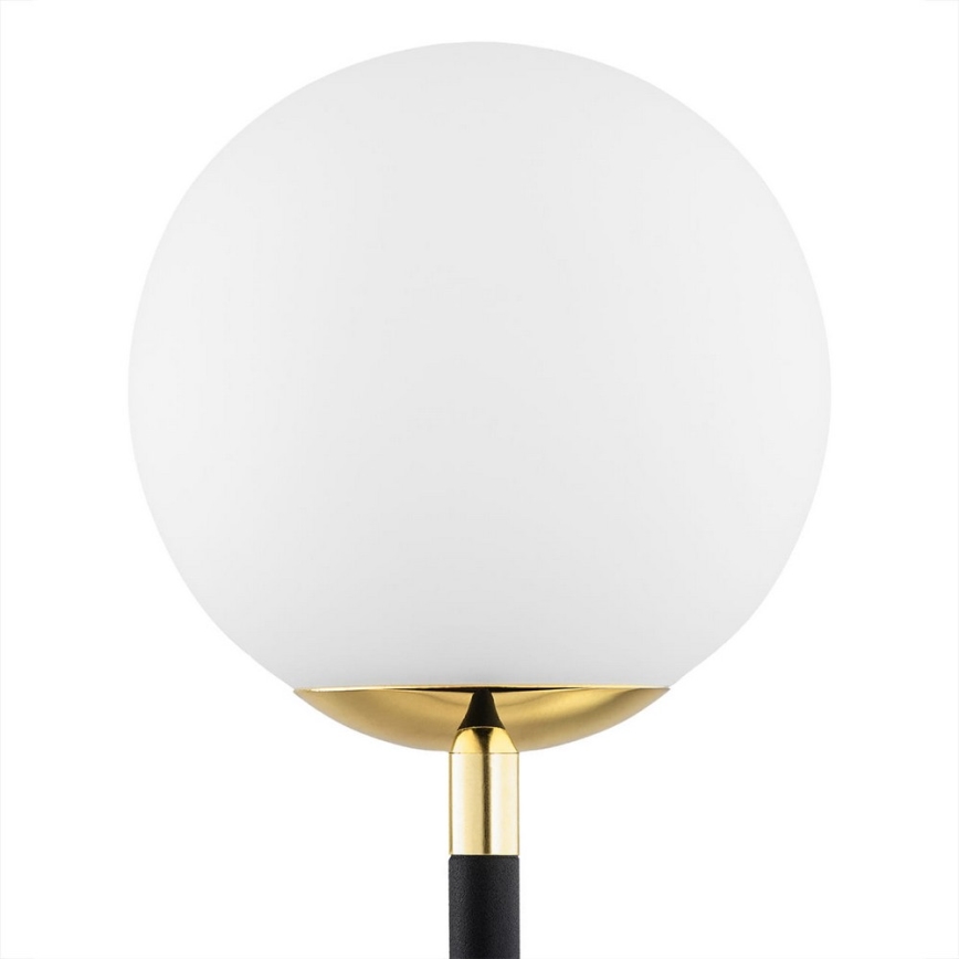 Argon 7072 - Pöytävalaisin FERRONE 2xE14/7W/230V musta/valkoinen/kulta