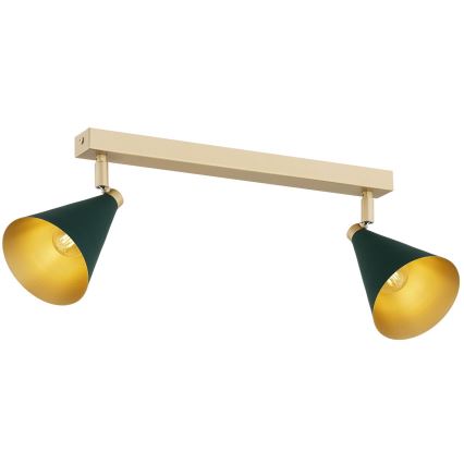 Argon 7148 - Kohdevalo LUCINDA 2xE14/7W/230V vihreä