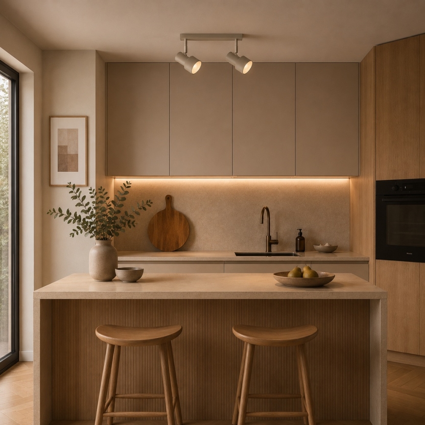 Argon 7294 - DOR-kohdevalaisin 2xE27/15W/230V beige