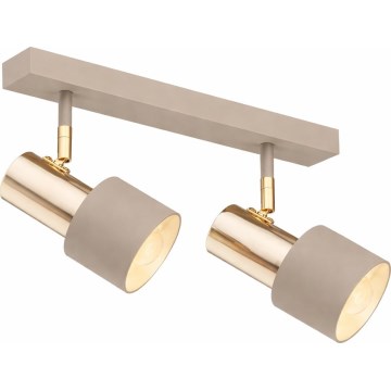 Argon 7299 - Kohdevalaisin DOR 2xE27/15W/230V kultainen/beige