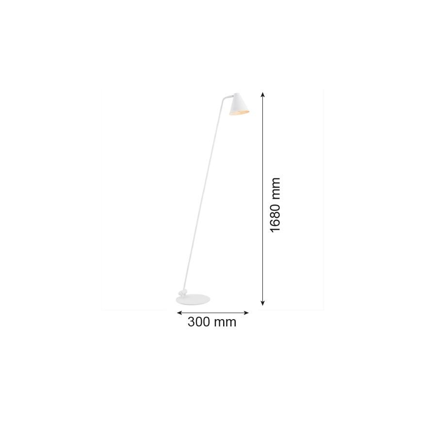 Argon 8001 - Lattiavalaisin AVALONE 1xE27/15W/230V valkoinen