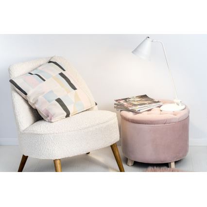 Argon 8002 - Pöytävalaisin AVALONE 1xE27/15W/230V musta