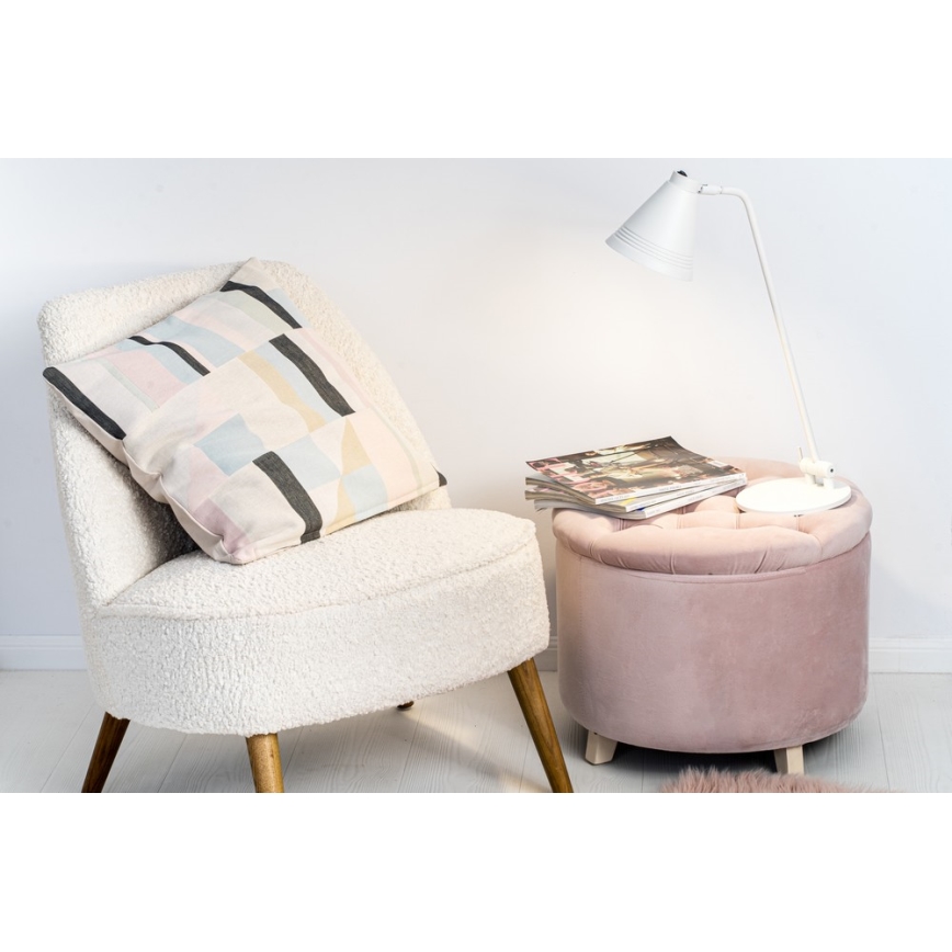 Argon 8002 - Pöytävalaisin AVALONE 1xE27/15W/230V musta