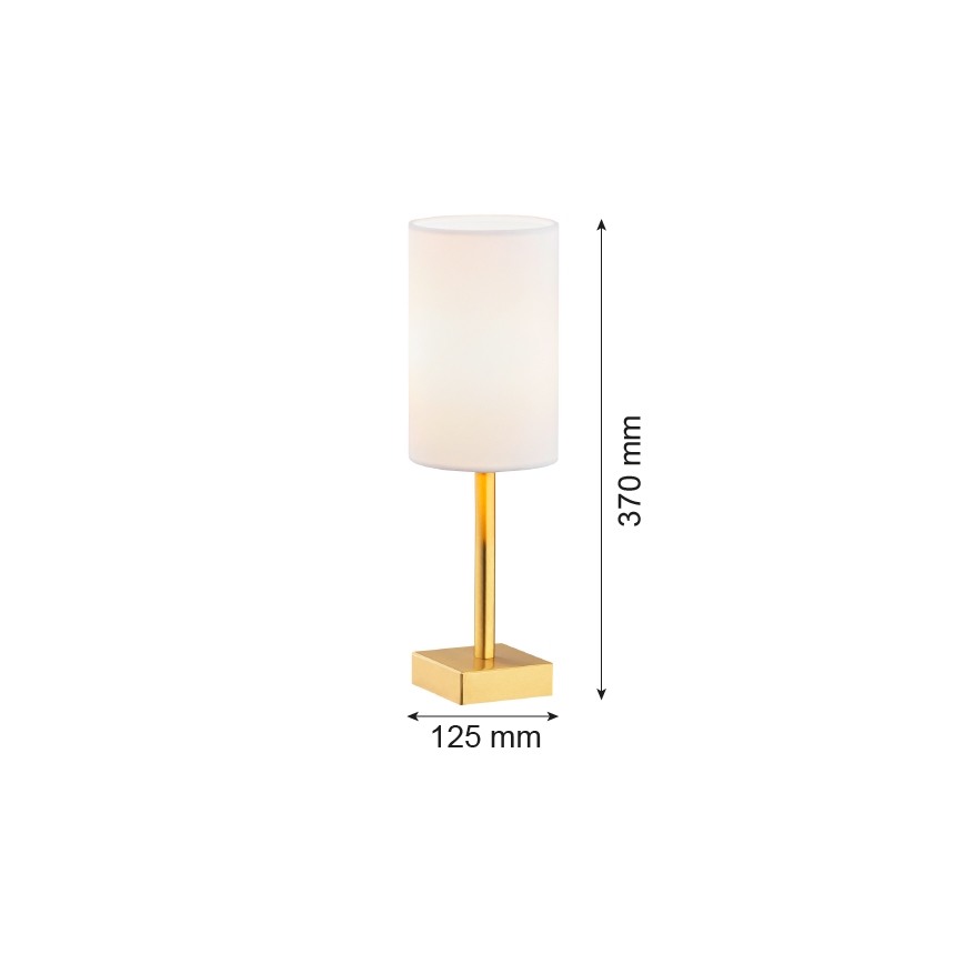 Argon 8030 - Pöytävalaisin ABRUZZO 1xE14/7W/230V messinki/valkoinen