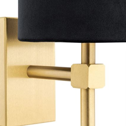 Argon 8035 - Seinävalaisin ABRUZZO 1xE14/7W/230V messinki/musta