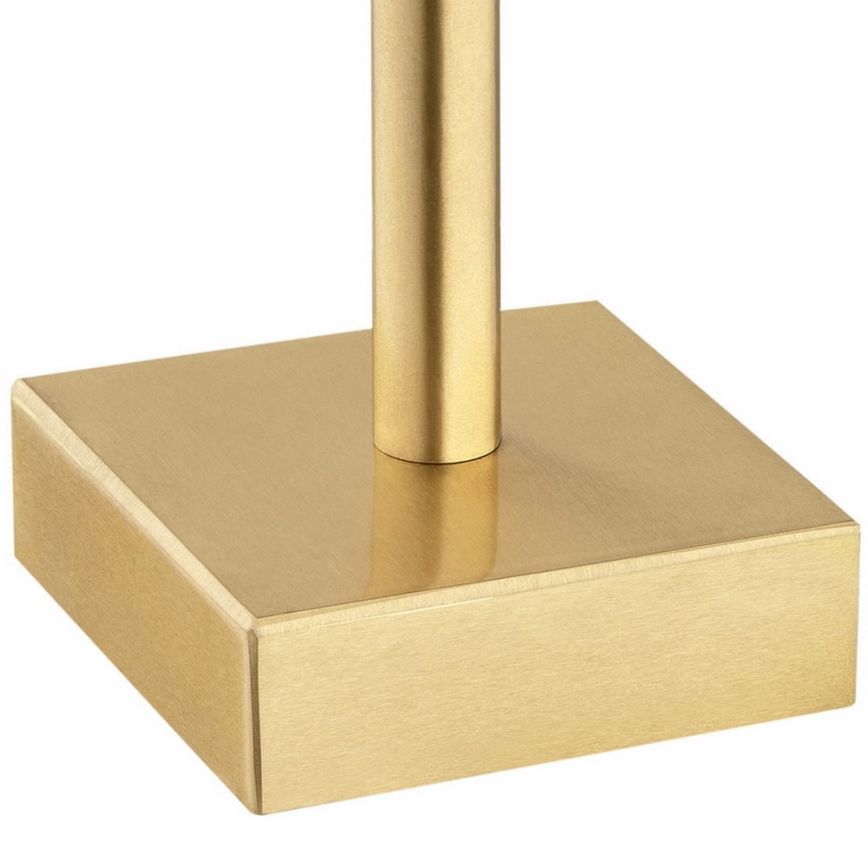 Argon 8049 - Pöytävalaisin ABBANO 1xE27/15W/230V messinki/musta