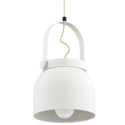 Argon 8280 - Kattokruunu johdossa LOGAN 1xE27/15W/230V halkaisija 20 cm valkoinen