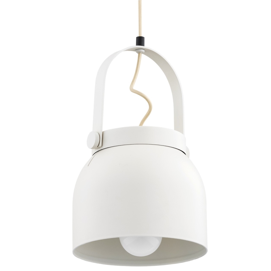 Argon 8280 - Kattokruunu johdossa LOGAN 1xE27/15W/230V halkaisija 20 cm valkoinen