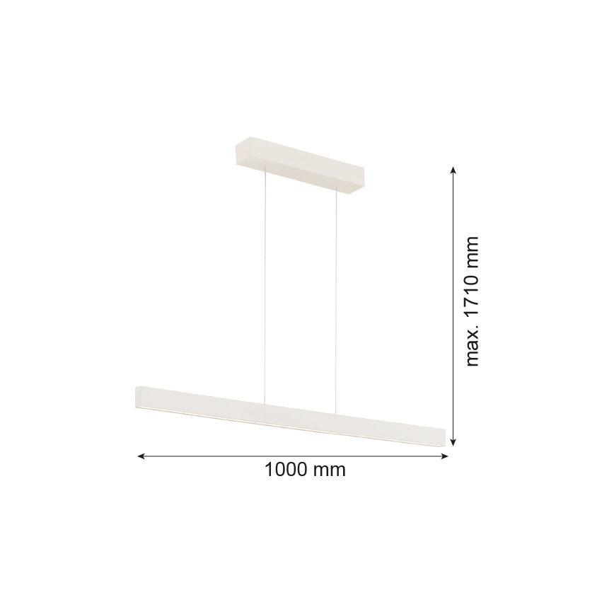 Argon 8302 - LED-riippuvalaisin BALANS LED/35W/230V 3000K kerma