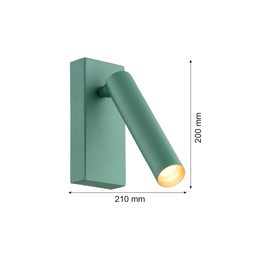 Argon 8332 - LED-seinävalaisin RIO LED/4,2W/230V 3000K vihreä
