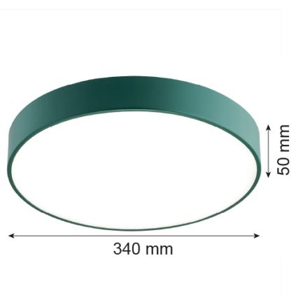 Argon 8335 - LED-kattovalaisin TIAMO LED/22W/230V 4000K vihreä