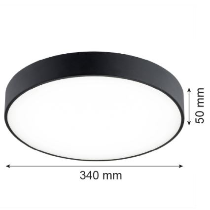 Argon 8348 - LED-kattovalaisin TIAMO LED/22W/230V 4000K musta