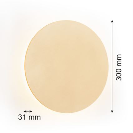 Argon 8352 - LED-seinävalaisin OREGON PLUS LED/6W/230V 3000K 30 cm kulta