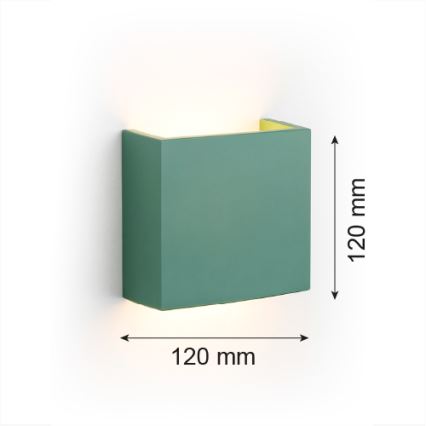 Argon 8362 - LED-seinävalaisin GENT LED/3,6W/230V 3000K vihreä