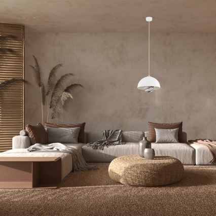 Argon 8443 - Kattokruunu johdossa PIAVA 1xE14/7W/230V alabasteri valkoinen