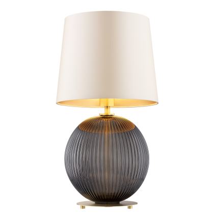 Argon 8538 - Pöytävalaisin HAMILTON 1xE27/15W/230V 54 cm kerma/musta