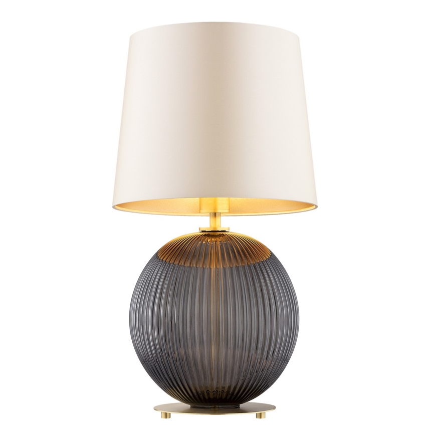 Argon 8538 - Pöytävalaisin HAMILTON 1xE27/15W/230V 54 cm kerma/musta