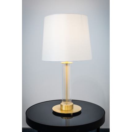 Argon 8540 - Pöytävalaisin HAMPTON 1xE27/15W/230V 57 cm valkoinen