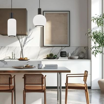 Argon 8564 - Kattokruunu johdossa SAGUNTO PLUS 1xE27/15W/230V halkaisija 20 cm musta