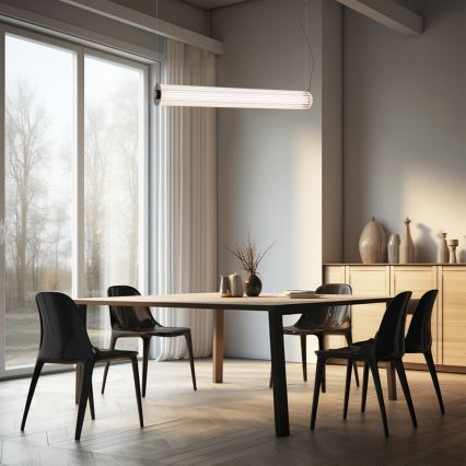 Argon 8628 - LED-kattokruunu johdossa HAMPTON LED/60W/230V 3000K 80 cm musta