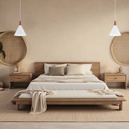 Argon 8630 - Kattokruunu johdossa KEGEL 1xE27/15W/230V valkoinen