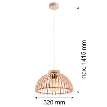 Argon 8633 - Kattokruunu johdossa TRE 1xE27/15W/230V