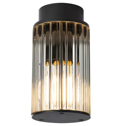 Argon 8773 - Ulkokattovalo NORFOLK 1xE27/15W/230V IP44 musta