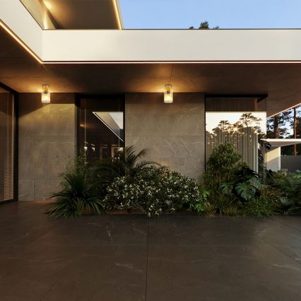 Argon 8774 - Ulkokattovalo NORFOLK 1xE27/15W/230V IP44 kulta