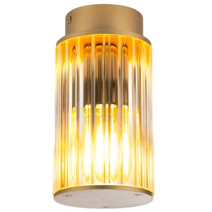 Argon 8774 - Ulkokattovalo NORFOLK 1xE27/15W/230V IP44 kulta