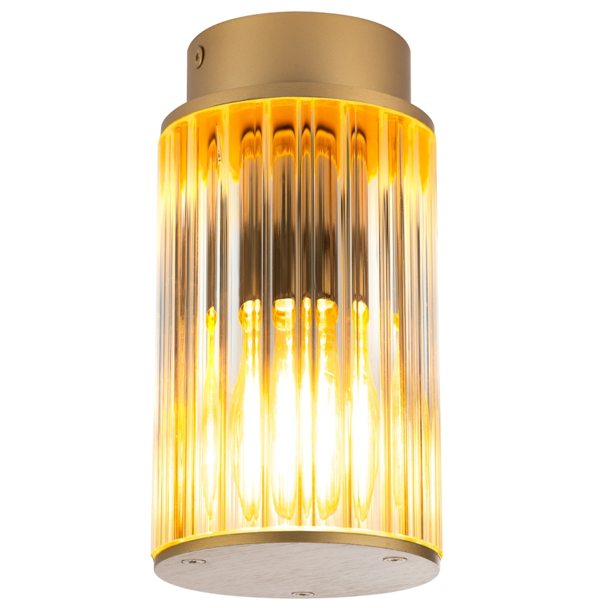 Argon 8774 - Ulkokattovalo NORFOLK 1xE27/15W/230V IP44 kulta