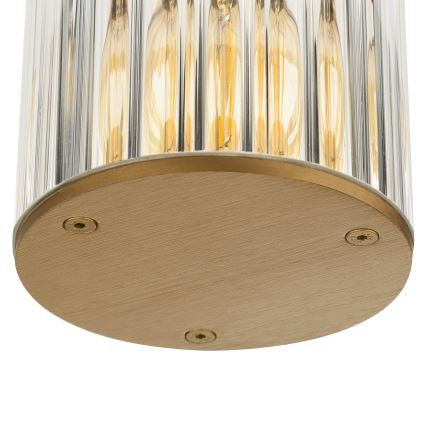 Argon 8774 - Ulkokattovalo NORFOLK 1xE27/15W/230V IP44 kulta