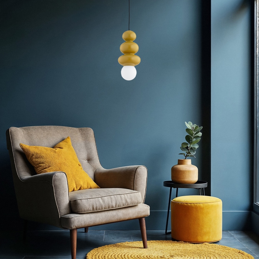 Argon 8787 - Kylpyhuoneen kattokruunu narussa ORLANDO PLUS 1xG9/6W/230V IP44 ruskea