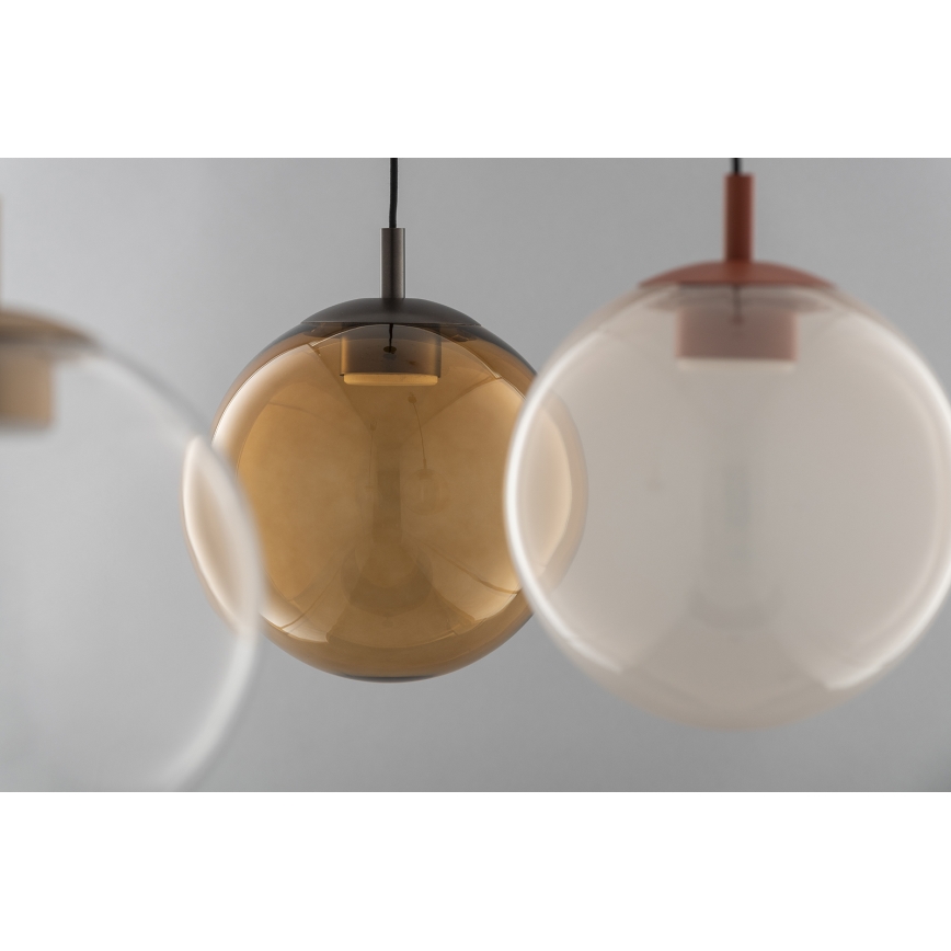 Argon 8829 - Kattokruunu johdossa SACRAMENTO 1xGX53/8W/230V läpinäkyvä/ruskea