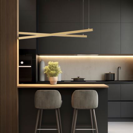 Argon 8839 - LED-kattokruunu johdossa MIAMI LED/74W/230V 3000K kulta