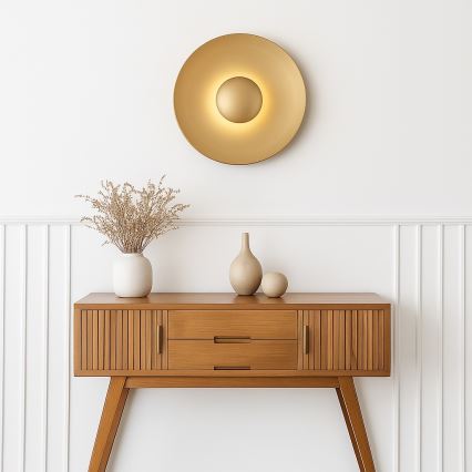 Argon 8865 - LED-seinävalaisin BOLTON LED/12,5W/230V 3000K kultainen