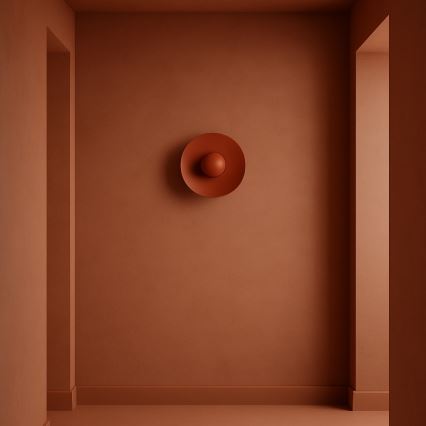 Argon 8866 - LED-seinävalaisin BOLTON LED/12,5W/230V 3000K terrakotanvärinen