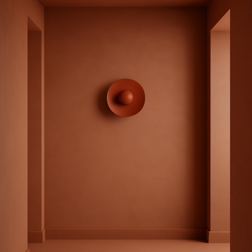 Argon 8866 - LED-seinävalaisin BOLTON LED/12,5W/230V 3000K terrakotanvärinen