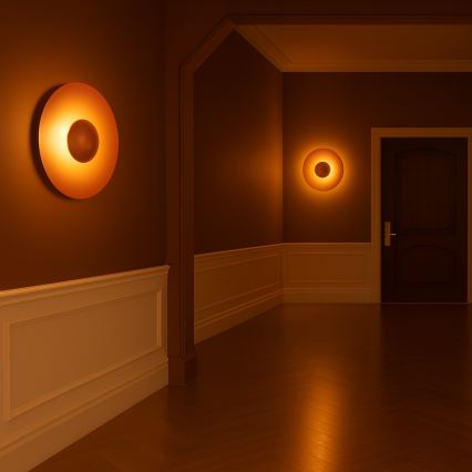 Argon 8866 - LED-seinävalaisin BOLTON LED/12,5W/230V 3000K terrakotanvärinen