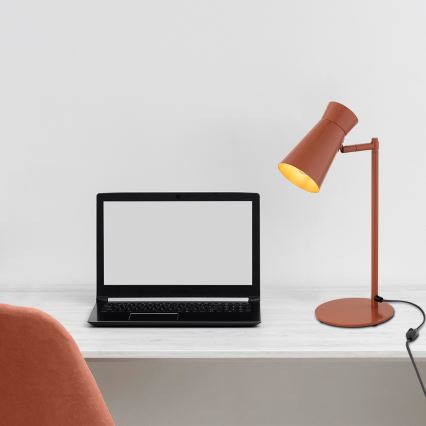 Argon 8873 - Pöytävalaisin LORD 1xE14/7W/230V terrakotanvärinen