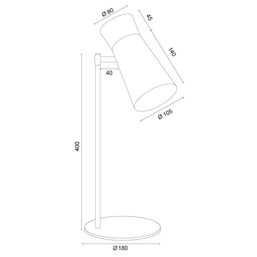 Argon 8877 - Pöytälamppu LORD 1xE14/7W/230V, violetti