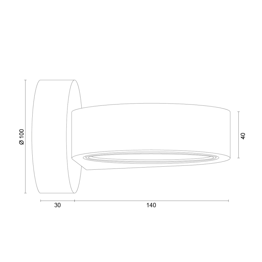 Argon 8901 - Seinävalaisin LOTUS 1xGX53/12W/230V violetti