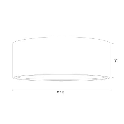 Argon 8905 - kattovalaisin ELORA 1 x GX53/7W/230V Ø 11 cm musta