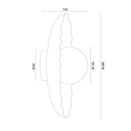 Argon 8933 - BOLL-seinävalaisin 1xG9/6W/230V, sininen