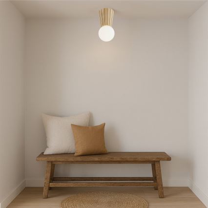 Argon 8973 - Kylpyhuoneen kattovalaisin VOLANTE 1xG9/6W/230V IP44 halkaisija 12 cm beige