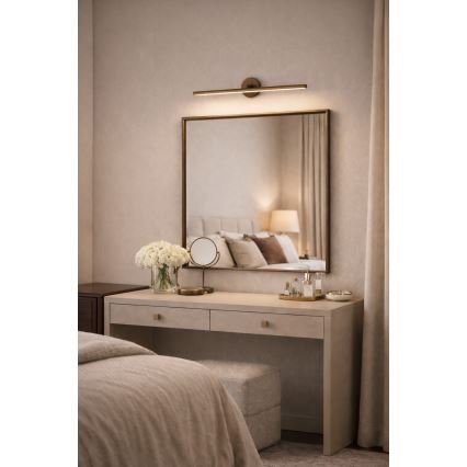 Argon 8993 - LED-taulavalaisin MIRI LED/7,2W/230V 3000K 40 cm ruskea