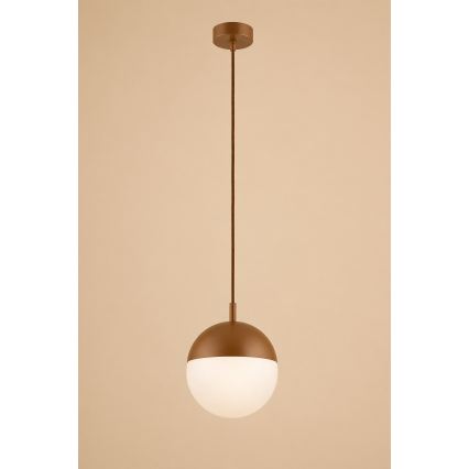 Argon 8998 - Tyylikäs ulkokäyttöön sopiva riippuvalaisin kaapelilla LIV 1xE27/15W/230V IP44 ruskea