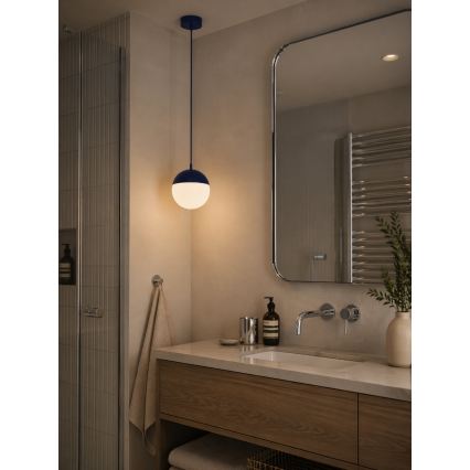 Argon 9000 - Ulkoriippuvalaisin vaijerilla LIV 1xE27/15W/230V IP44 sininen