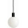 Argon 9005 - ORE ulkokäyttöön tarkoitettu riippuvalaisin kaapelilla, 1xG9/6W/230V IP44, musta